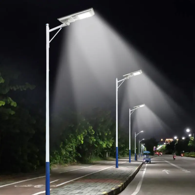 Lâmpada de luzes de rua elétrica e solar para uso ao ar livre, novo design patenteado, à prova d'água