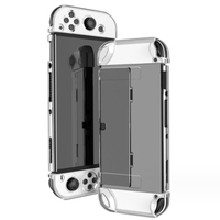 Accessoires de jeu Étui souple transparent de protection Coque de chargement étanche avec support pour console Nintendo Switch