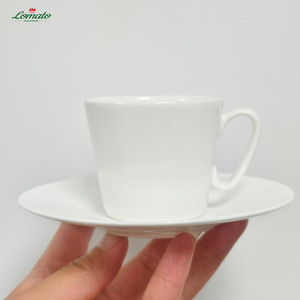 Bone <b>China</b> <b>Cup</b> <b>Saucer</b> Set Custom Logo for Hotel/Restaurant Bulk Purchase Espresso/Cappuccino/Hot Cocoa/Tea <b>Cups</b> Eco-Friendly - Product Image 4