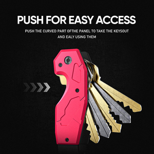 Offre Spéciale pour porte-clés organisateur <span class=keywords><strong>à</strong></span> la mode Portable pliant en aluminium voiture porte-clés multi-équipement EDC outil <span class=keywords><strong>Camping</strong></span> - Product Image 2