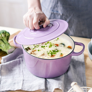 Bán Buôn Gang Men Đồ Nấu Nướng Setcooking Chậu Gang Men Nồi Thực Phẩm Ấm Hơn Casserole - Product Image 2