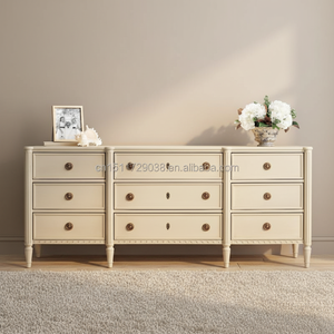 <span class=keywords><strong>Commode</strong></span> à <span class=keywords><strong>9</strong></span> <span class=keywords><strong>tiroirs</strong></span> en bois massif vieilli style français pour chambre, entrée ou salon - Product Image 3