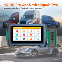 HUMZOR 7" Original M7 HD Pro, Sistema Completo de Diagnóstico, Reinicio de Servicio, Programación de ECU y Llaves, Escáner OBD2 para Autos y Camiones de 12V y 24V