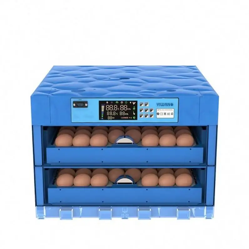 ミニ自動シングルパワー卵インキュベーター128卵インキュベーターダブルデッキ高孵化率卵孵化機