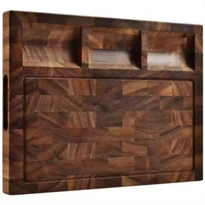Planche à découper en gros, grande taille, en bambou écologique, avec design de <span class=keywords><strong>boucher</strong></span> en acacia, teck et noyer - Product Image 1