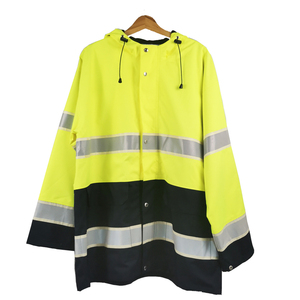 Áo khoác parka màu vàng phản quang, chống thấm nước, may đo riêng cho nam, dùng trong công việc - Product Image 2