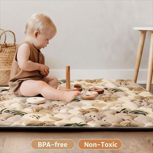 Extra Large Non-Slip & Washable Kids Playmat for Tummy Time Activity Thick <b>Playpen</b> Mat - Product Image 6