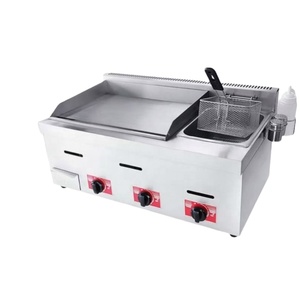 Hotel Restaurant Desktop Gas Grill <b>Pan</b> Griddle 304 Versatile Cooking - Product Image 2