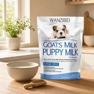 Leche de Cabra en Polvo Entera para Cachorros y Gatitos, Suplemento de Calostro Enriquecido con Vitaminas - Product Image 3