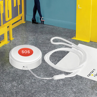 Bouton d'urgence SOS intelligent Tuya WiFi, contrôlé par application, interrupteur d'alarme de sécurité domestique, autonomie de 4 mois, pour personnes âgées et enfants, en plastique
