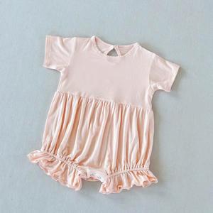 Vêtements en gros, meilleure qualité, tricot, couleur neutre, été, printemps, hiver, été, barboteuse à volants pour bébé, barboteuse à volants pour bébé - Product Image 5