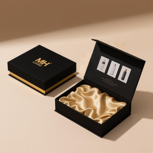 Caja de Lujo Personalizada para Pelucas con Logotipo y Cinta, Empaque Rígido Magnético Premium para Extensiones de Cabello y Paquetes de Cabello Humano, Estuche de Regalo - Product Image 1