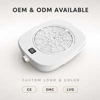 Colector de Polvo para Uñas, Funcionamiento Silencioso, Profesional, para Salón, Confortable, OEM, ODM, Logotipo Personalizado, Color Personalizado, Certificado CE, EMC, LVD