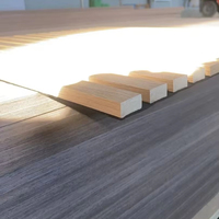 Panneau en forme de vague en MDF plaqué bois imprimé en 3D Panneau mural acoustique incurvé flexible et incurvé