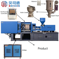 Machine de moulage par injection hydraulique horizontale BST-3400A 340T pour la fabrication de supports de distanciation, haute automatisation pour raccords de tuyauterie