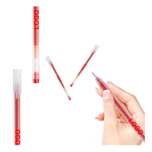 Wholesale Bulk Large Capacity Gel Black Red Blue Ink <b>Pen</b> with Custom Logo Printing for Signature Business Office School - Product Image 2