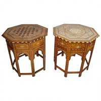 Table console artisanale traditionnelle confortable, écologique et durable avec incrustations en os, pour chambre à coucher et appartement, taille et couleur personnalisables