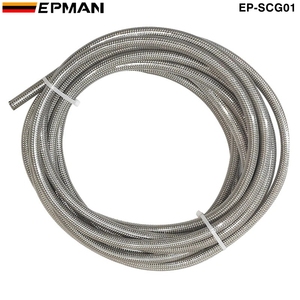 Tuyau <span class=keywords><strong>de</strong></span> <span class=keywords><strong>frein</strong></span> tressé en acier inoxydable pour <span class=keywords><strong>moto</strong></span> EPMAN AN -3 AN3 AN03 JIC EP-SCG01 - Product Image 3
