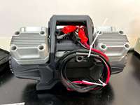 Compresseur d'air portable pour voiture 4x4, équipement de récupération routière, 4 cylindres, 12V, matériau ABS, 125 PSI, 1080W, 330 L/min, gonfleur numérique
