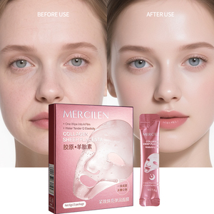 Masque au collagène MERCILEN pour le visage, anti-rides, raffermissant, réduisant le relâchement et la terneur, masque hydratant <span class=keywords><strong>bio</strong></span> - Product Image 1