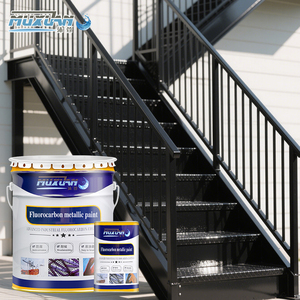 <span class=keywords><strong>Peinture</strong></span> à l'huile de fluorocarbone antirouille noire anti-corrosion de longue durée pour les matériaux de construction en métal pour l'application de brosse - Product Image 2