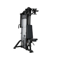 Offre Spéciale – Équipement Commercial de Musculation Multifonctionnel pour Épaules et Poitrine, Appareil Réglable pour Deltéens Postérieurs et Pectoraux, avec Pile de Poids en Acier de 138 kg