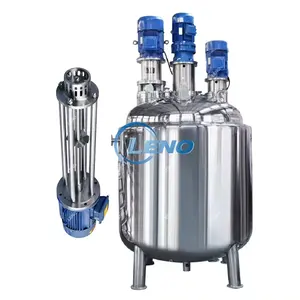 stainless steel heating 300l liquid mixing tank with agitator hand wash liquid soap making machine mixer