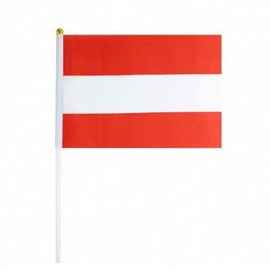 ธงชาติออสเตรียพร้อมโลโก้แบบกำหนดเองสำหรับงานกีฬา - พิมพ์ลายโพลีเอสเตอร์ตามสั่ง ขนาดและพกพาสะดวก - Product Image 6