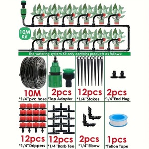 Kit d'irrigation goutte à goutte automatique DIY 30m 5m pour jardin, aménagement paysager, pelouse, plantes en pot et fleurs - Product Image 3