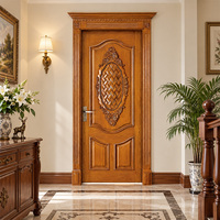 Porte en bois massif sculptée à la main, finition moderne, de haute qualité, pour l'intérieur, étanche, garantie 5 ans, pour villa