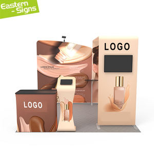 Stand <span class=keywords><strong>de</strong></span> Exhibición Portátil <span class=keywords><strong>de</strong></span> <span class=keywords><strong>Aluminio</strong></span> 10x10 <span class=keywords><strong>para</strong></span> Sublimación, Plegable, Recto, <span class=keywords><strong>para</strong></span> Ferias Comerciales, con <span class=keywords><strong>Estantes</strong></span> - Product Image 4