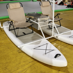 Catamarán de material de PVC fácil de usar Paddleboard inflable doble SUP con capacidad máxima 100kg para lagos y océanos - Product Image 3