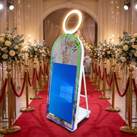 Cabina de Fotos Instantánea con Impresión Inmediata, Precio de Fábrica 2026, Software Gratuito, Estuche de Transporte, Pantalla Táctil de 43 Pulgadas, Espejo Mágico