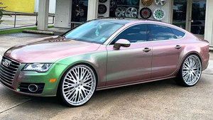 Sâu lõm món ăn vàng bạc đôi mảnh rèn rim <span class=keywords><strong>18</strong></span> 19 20 21 22 23 24 inch 5x112 5x120 xe khách 6061-T6 trung tâm bánh xe - Product Image 2