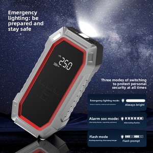 Portable Cordless Car Air Pump Tire Inflator Car <strong>Battery</strong> <strong>Booster</strong> Jump Starter Power Bank Tire Pressure Gauge for Motorcycle - Product Image 4