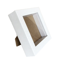 Ombre à paupières blanche, cadres en 3d, en verre 12x12