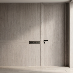 Porte en bois enveloppée de <span class=keywords><strong>film</strong></span> PVC de haute qualité, insonorisation 46 dB, étanche, porte intérieure pour la vente en gros et la construction en Europe - Product Image 2