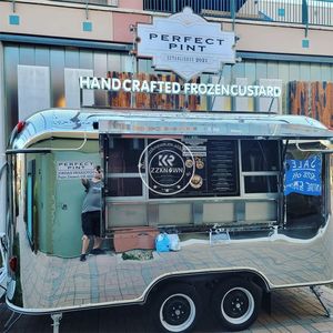 Remorque alimentaire britannique, camion de cuisine de rue, chariot OEM en acier inoxydable, remorque vintage avec équipement complet fourni, certifiée CE - Product Image 6