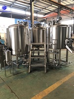 Sistema de Cervecería de Acero Inoxidable de Alta Densidad y Valor, 500L 5BBL, Solución Completa para Cervecería, Diseño Personalizado, 5 Años de Garantía