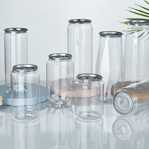 Fabbrica di vendita usa e getta 500ml PET lattine di <span class=keywords><strong>plastica</strong></span> per bevande alimentari grado di succo di tè per caffè Soda con tappo in alluminio - Product Image 6
