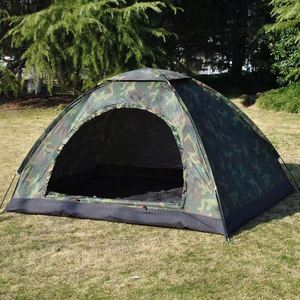 Carpa Ligera, Automática, de Apertura Rápida, Plegable, para 2-3 Personas, de una Sola Capa, Camuflaje, para Caza, Camping, Senderismo, Impermeable y Portátil - Product Image 1