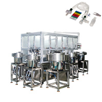 Machine d'assemblage automatique pour connecteur Y de cathéter d'aspiration fermé avec durcissement UV et servocommande