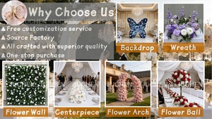 Chemin <span class=keywords><strong>de</strong></span> table OLER en roses ivoire, effet naturel, haute qualité, pour mariage et fête, décoration <span class=keywords><strong>de</strong></span> mariage - Product Image 3