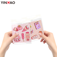 Pegatinas de Vinilo Personalizadas a Prueba de Agua, Lindas Pegatinas de Dibujos Animados de PVC, Pegatinas Decorativas de Anime con Logotipo Personalizado, Decoración para Diario, Pegatinas Kiss Cut