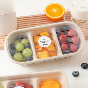 Kotak Baki Buah 600ml Tahan Air, Portabel, Biodegradable, dari Bubur Kertas Kraft Berkualitas Tinggi dengan Tutup, untuk Kemasan Keripik Kentang dan Camilan Piknik - Product Image 6