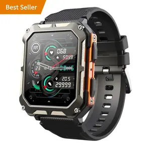 Nieuwkomers C20 Pro Smart Watch 1.83Inch Bt Call Sportmodi Grote Batterij Ip68 Waterdichte Heren Horloges Pk C20 Smartwatch