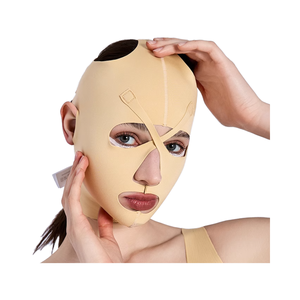 スパンデックス通気性しっかりコントロールのための術後圧縮弾性包帯二重収縮マスク脂肪吸引フェイシャルガードル - Product Image 2