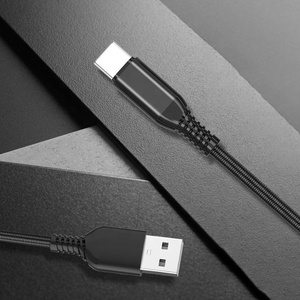 1m 2M 3M <span class=keywords><strong>USB</strong></span> bện dữ liệu nhanh chóng sạc cáp 3A <span class=keywords><strong>USB</strong></span> c-loại cáp loại C sạc <span class=keywords><strong>USB</strong></span>-C sạc nhanh cáp dữ liệu - Product Image 5