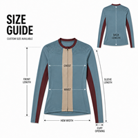 Maillot de cyclisme personnalisé pour femme à manches longues et fermeture éclair intégrale, avec rayures verticales contrastées, idéal pour les compétitions de cyclisme sur route