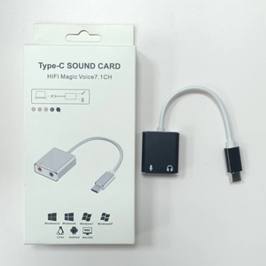 <span class=keywords><strong>Tarjeta</strong></span> <span class=keywords><strong>de</strong></span> <span class=keywords><strong>Sonido</strong></span> para Teléfono Móvil y Portátil <span class=keywords><strong>de</strong></span> Aleación <span class=keywords><strong>de</strong></span> Aluminio con Conector <span class=keywords><strong>de</strong></span> 3.5mm e Interfaz Tipo-C, Plug and Play, <span class=keywords><strong>2</strong></span> <span class=keywords><strong>Canales</strong></span> - Product Image 2
